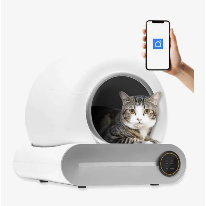 Automatic Litter Box Cat Toilet Smart Pooper Scooper Phone Control