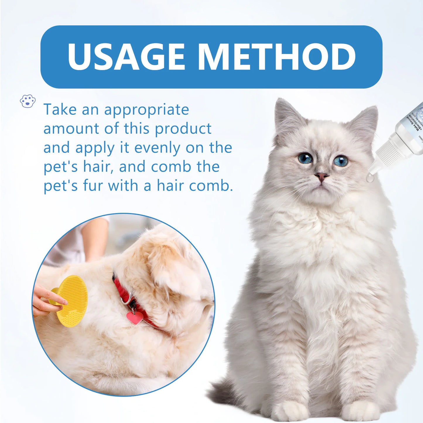 Steam Sprayer Pet Brush