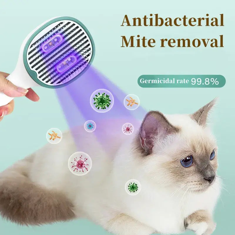 Cat and Dog Hair Removal Brush With UV Tech